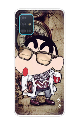 Nerdy Shinchan Soft Cover for Samsung Galaxy A51