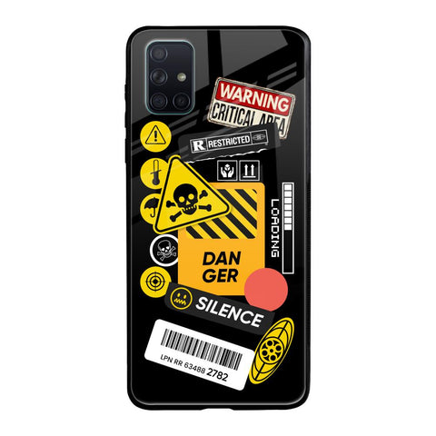 Danger Signs Glossy Case for Samsung Galaxy A71
