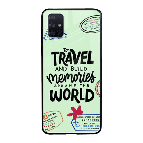 Travel Stamps Glossy Case for Samsung Galaxy A71