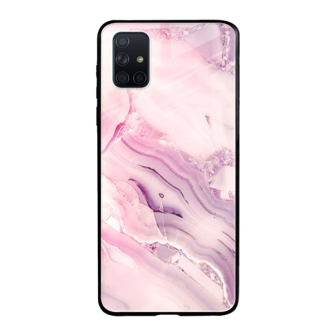 Diamond Pink Gradient Glossy Case For Samsung Galaxy A71