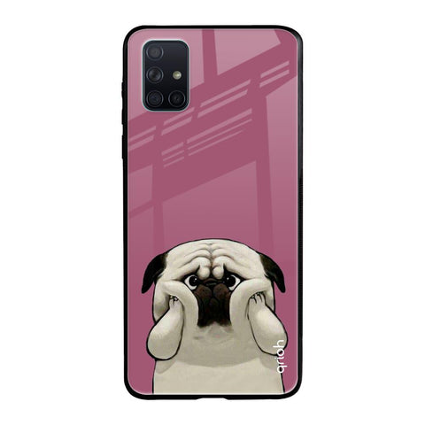Funny Pug Face Glossy Case For Samsung Galaxy A71