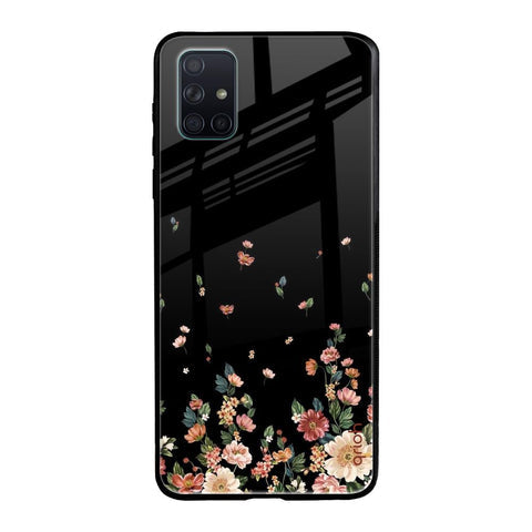 Floating Floral Print Glossy Case for Samsung Galaxy A71