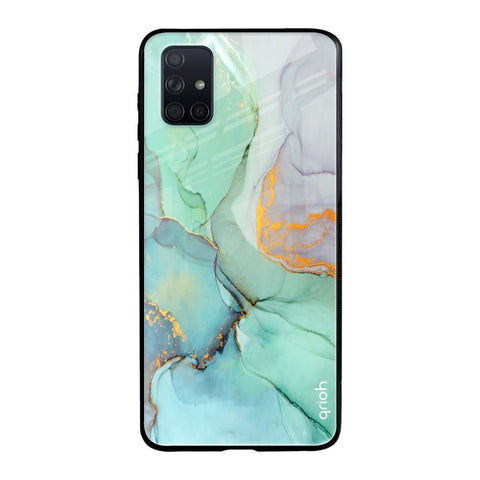 Green Marble Glossy case for Samsung Galaxy A71