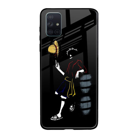 Luffy Line Art Glossy Case for Samsung Galaxy A71