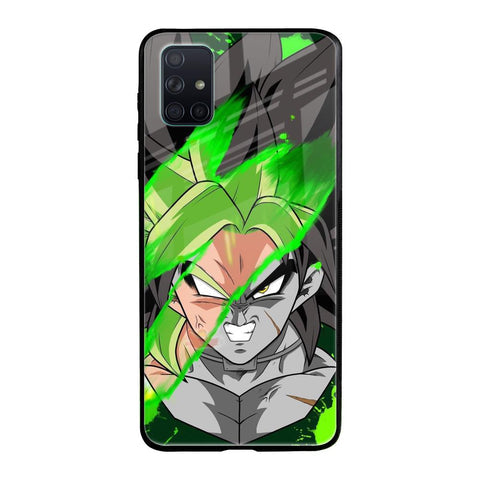 Anime Green Splash Glossy Case for Samsung Galaxy A71
