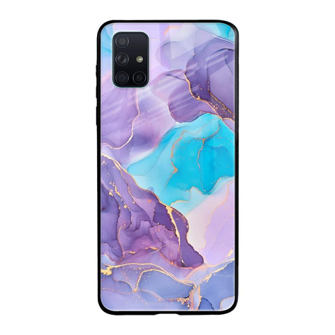 Alcohol ink Marble Glossy Case for Samsung Galaxy A71