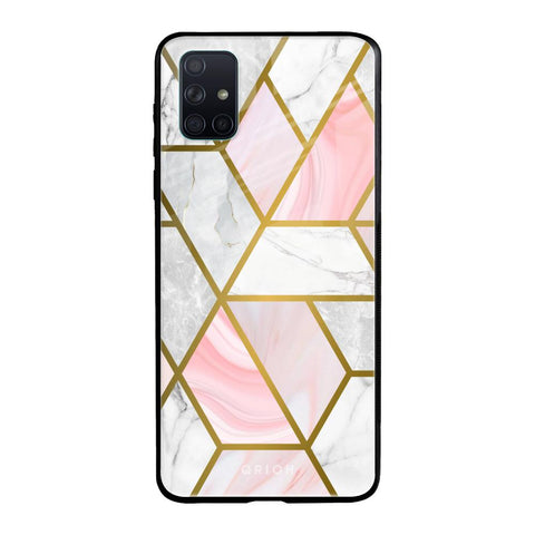 Geometrical Marble Glossy Case for Samsung Galaxy A71