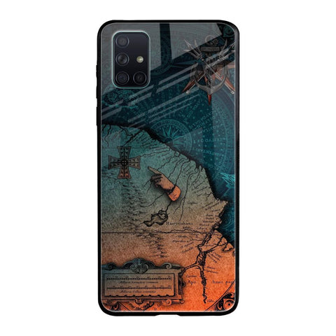Geographical Map Glossy Case for Samsung Galaxy A71