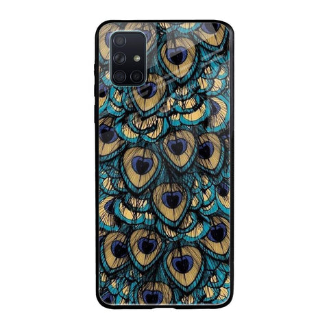 Peacock Feathers Glossy case for Samsung Galaxy A71