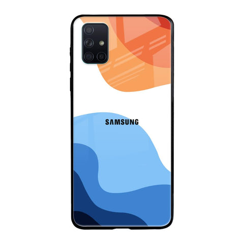 Wavy Color Pattern Glossy Case for Samsung Galaxy A71