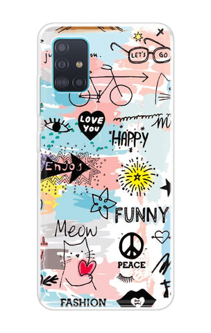 Happy Doodle Soft Cover for Samsung Galaxy A71