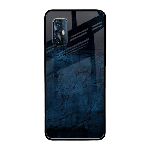 Dark Blue Grunge Glossy Case for Vivo V17