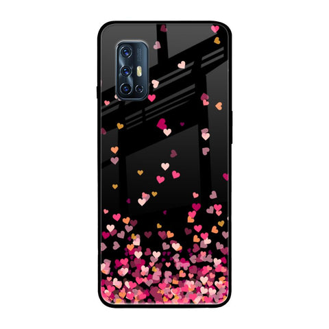 Heart Rain Fall Glossy Case For Vivo V17