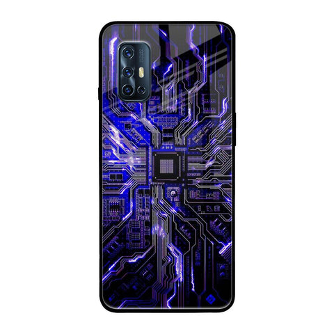 Techno Color Pattern Glossy Case For Vivo V17