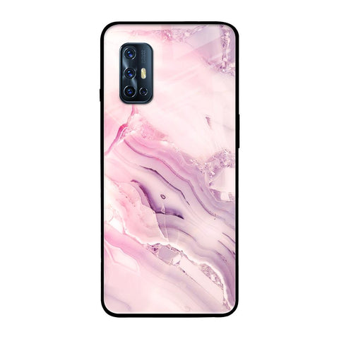 Diamond Pink Gradient Glossy Case For Vivo V17