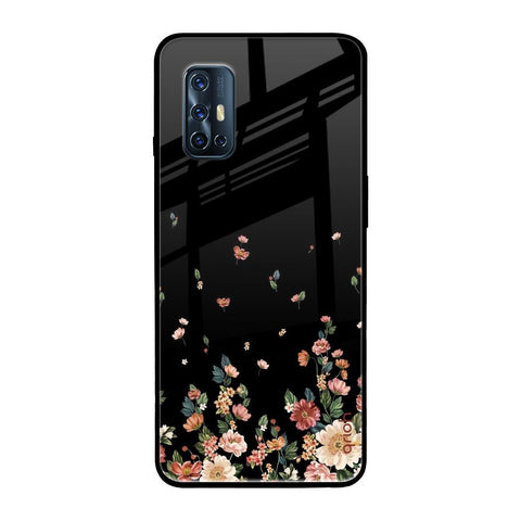 Floating Floral Print Glossy Case for Vivo V17