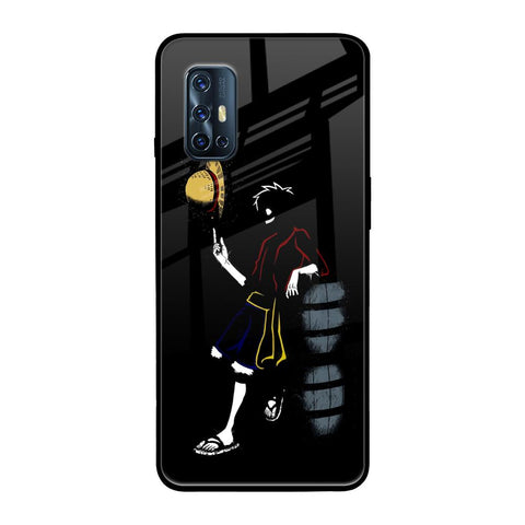 Luffy Line Art Glossy Case for Vivo V17
