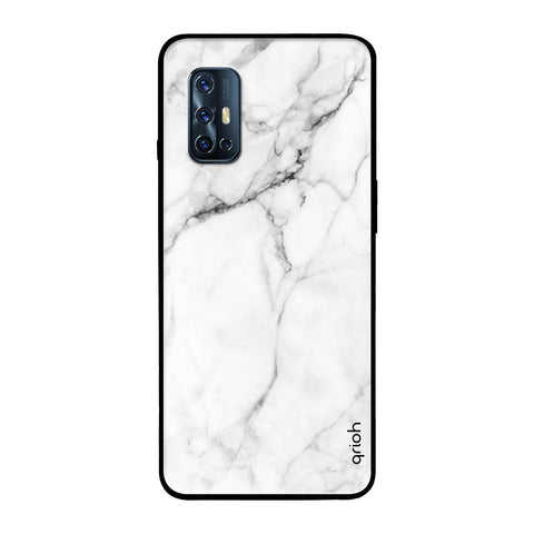Modern White Marble Glossy case for Vivo V17
