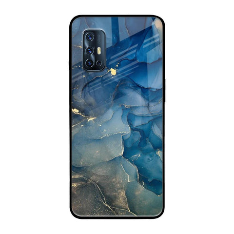 Blue Cool Marble Glossy Case for Vivo V17