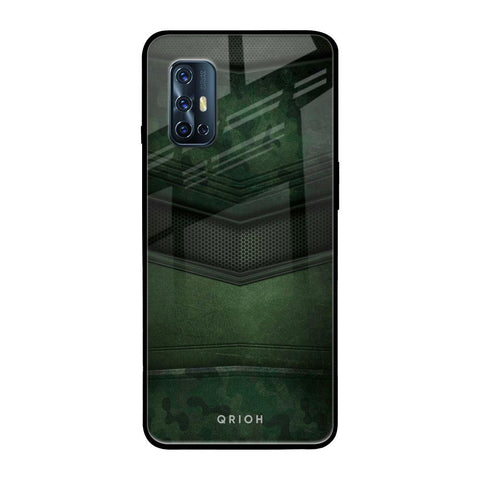 Green Leather Glossy Case for Vivo V17