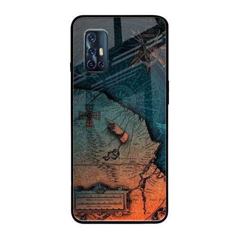 Geographical Map Glossy Case for Vivo V17