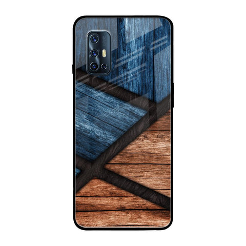 Wooden Tiles Glossy Case for Vivo V17