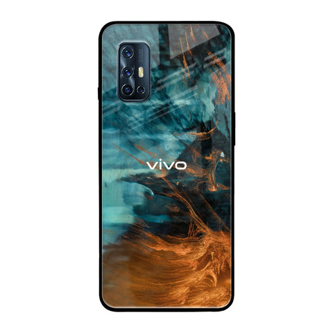 Golden Splash Glossy Case for Vivo V17