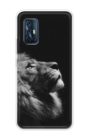 Lion Looking to Sky Soft Cover for Vivo V17