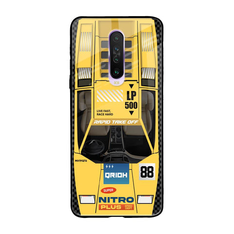 Yellow Racing Car Glossy Case for Xiaomi Redmi K30