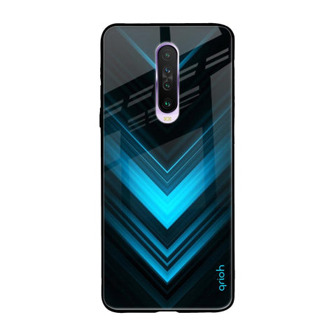 Vertical Blue Arrow Glossy Case For Xiaomi Redmi K30