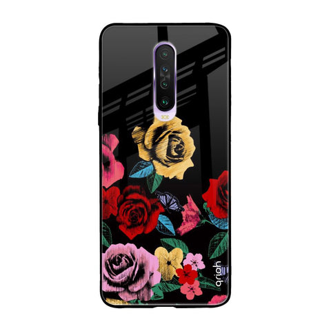Floral Decorative Glossy Case For Xiaomi Redmi K30