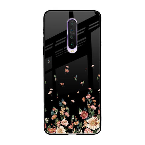Floating Floral Print Glossy Case for Xiaomi Redmi K30