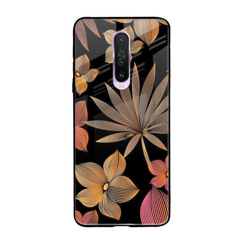 Lines Pattern Flowers Glossy Case for Xiaomi Redmi K30