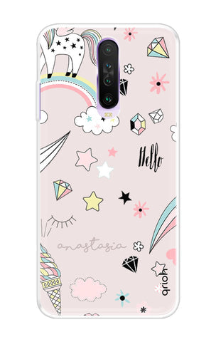 Unicorn Doodle Soft Cover For Xiaomi Redmi K30 Pro