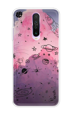 Space Doodles Art Soft Cover For Xiaomi Redmi K30 Pro