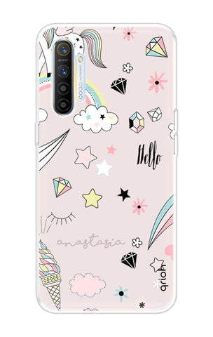 Unicorn Doodle Soft Cover For Realme X2