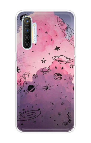 Space Doodles Art Soft Cover For Realme X2