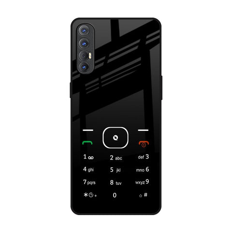 Classic Keypad Pattern Glossy Case for Oppo Reno 3 Pro