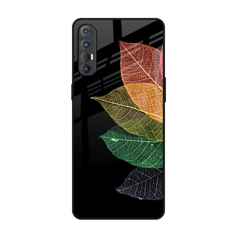 Colorful Leaves Glossy Case for Oppo Reno 3 Pro