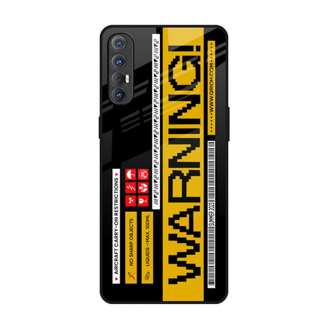 Aircraft Warning Glossy Case for Oppo Reno 3 Pro