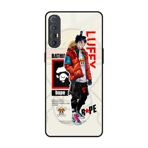 Bape Luffy Glossy Case for Oppo Reno 3 Pro