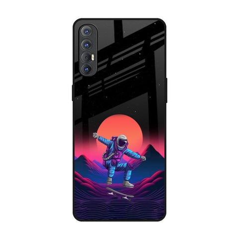 Retro Astronaut Glossy Case for Oppo Reno 3 Pro