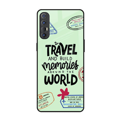 Travel Stamps Glossy Case for Oppo Reno 3 Pro