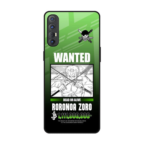 Zoro Wanted Glossy Case for Oppo Reno 3 Pro