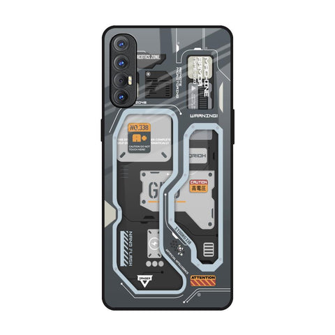 Retro Futuristic Glossy Case for Oppo Reno 3 Pro