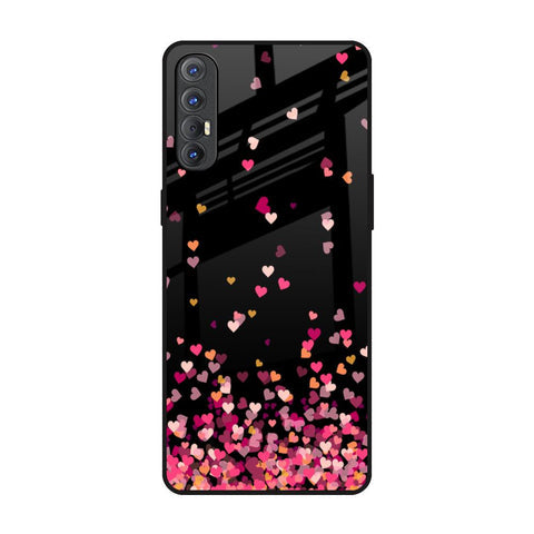 Heart Rain Fall Glossy Case For Oppo Reno 3 Pro