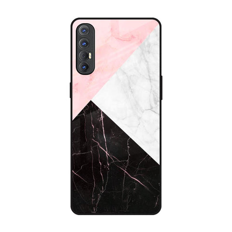 Marble Collage Art Glossy Case For Oppo Reno 3 Pro