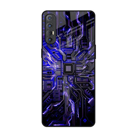 Techno Color Pattern Glossy Case For Oppo Reno 3 Pro