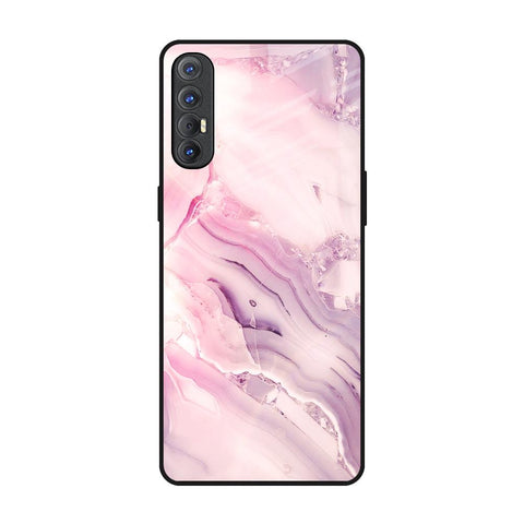 Diamond Pink Gradient Glossy Case For Oppo Reno 3 Pro