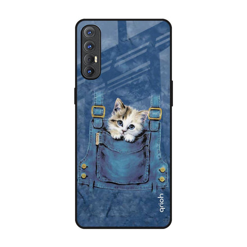 Kitty In Pocket Glossy Case For Oppo Reno 3 Pro